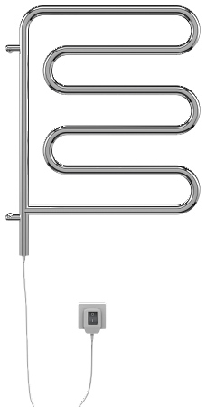 Электро 25 Ш-обр 450х570 поворотный Полотенцесушитель  TERMINUS Новокузнецк - фото 2