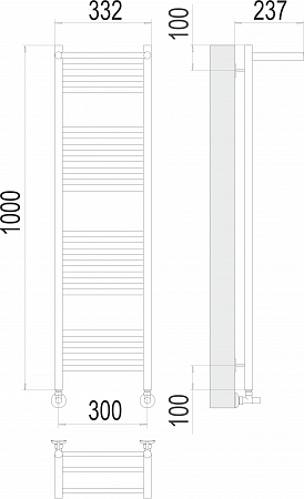 Аврора с/п П20 300х1000 Полотенцесушитель  TERMINUS Новокузнецк - фото 3