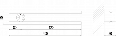 Полка Электро П2 КРУГ 500х90 NEW Новокузнецк - фото 3