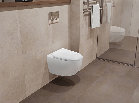 Подвесной унитаз безободковый Terminus Енисей Monolit 560х390 белый Новокузнецк - фото 1 Подвесной унитаз безободковый Terminus Енисей Monolit 560х390 белый Новокузнецк - фото 1